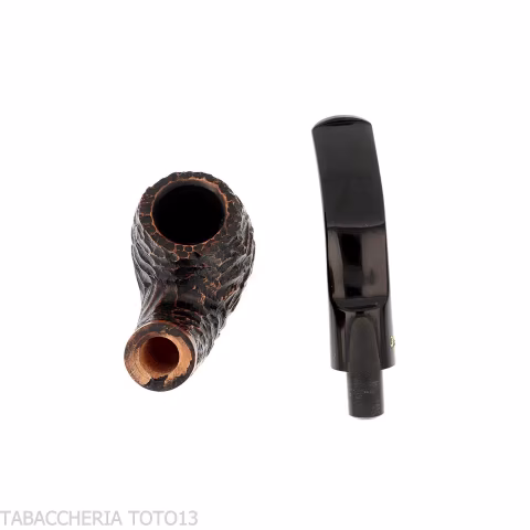 Peterson Aran 230 Bent Billiard Rusticated Fishtail-Peterson