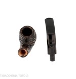 Peterson Aran 230 Bent Billiard Rusticated Fishtail-Peterson