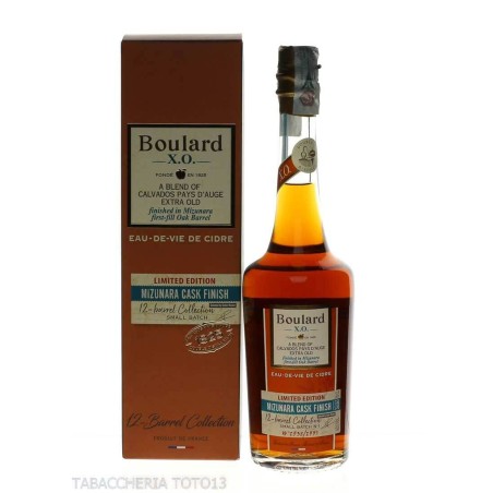 Calvados Boulard X.O. finished in Mizunara first-fill-oak Barrel Vol.42% Cl.70-Calvados