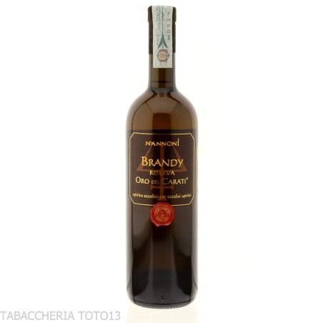 Nannoni brandy Riserva oro dei Carati Vol.42% Cl.70 - Destilliert