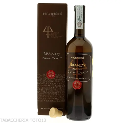 Nannoni brandy Riserva oro dei Carati Vol.42% Cl.70 - Destilliert