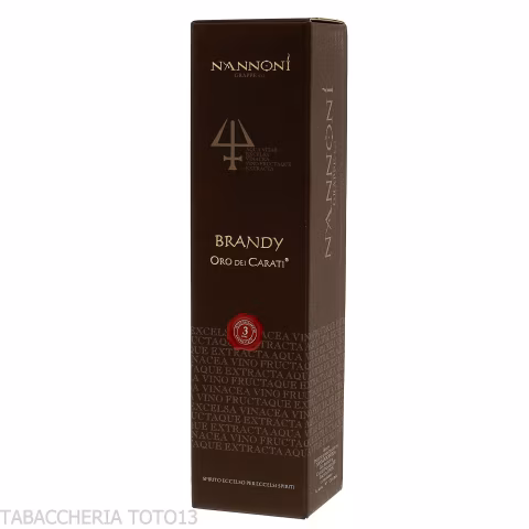 Nannoni brandy Riserva oro dei Carati Vol.42% Cl.70 - Destilliert