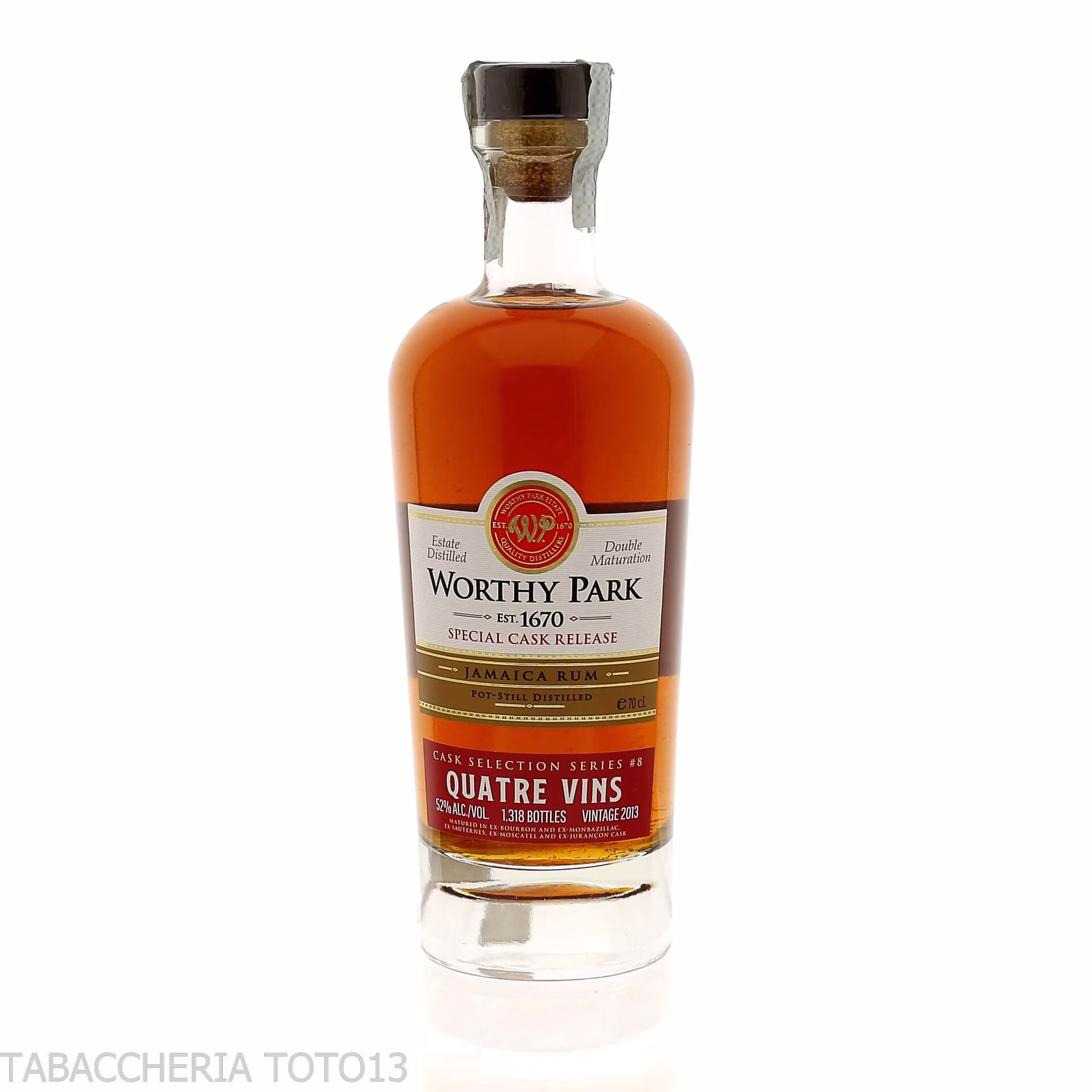 Worthy Park single estate Quatre Vins cask Vol.52% Cl.70 - Distillati
