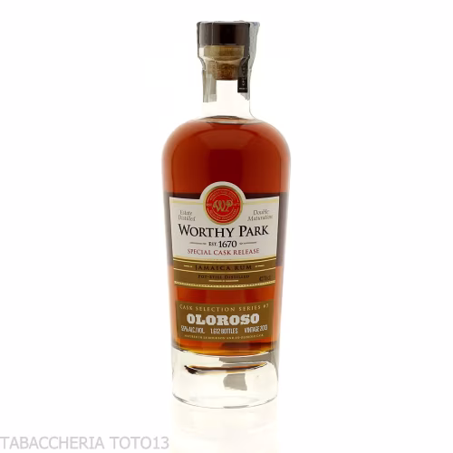 Worthy Park single estate Oloroso cask Vol.55% Cl.70-Rum