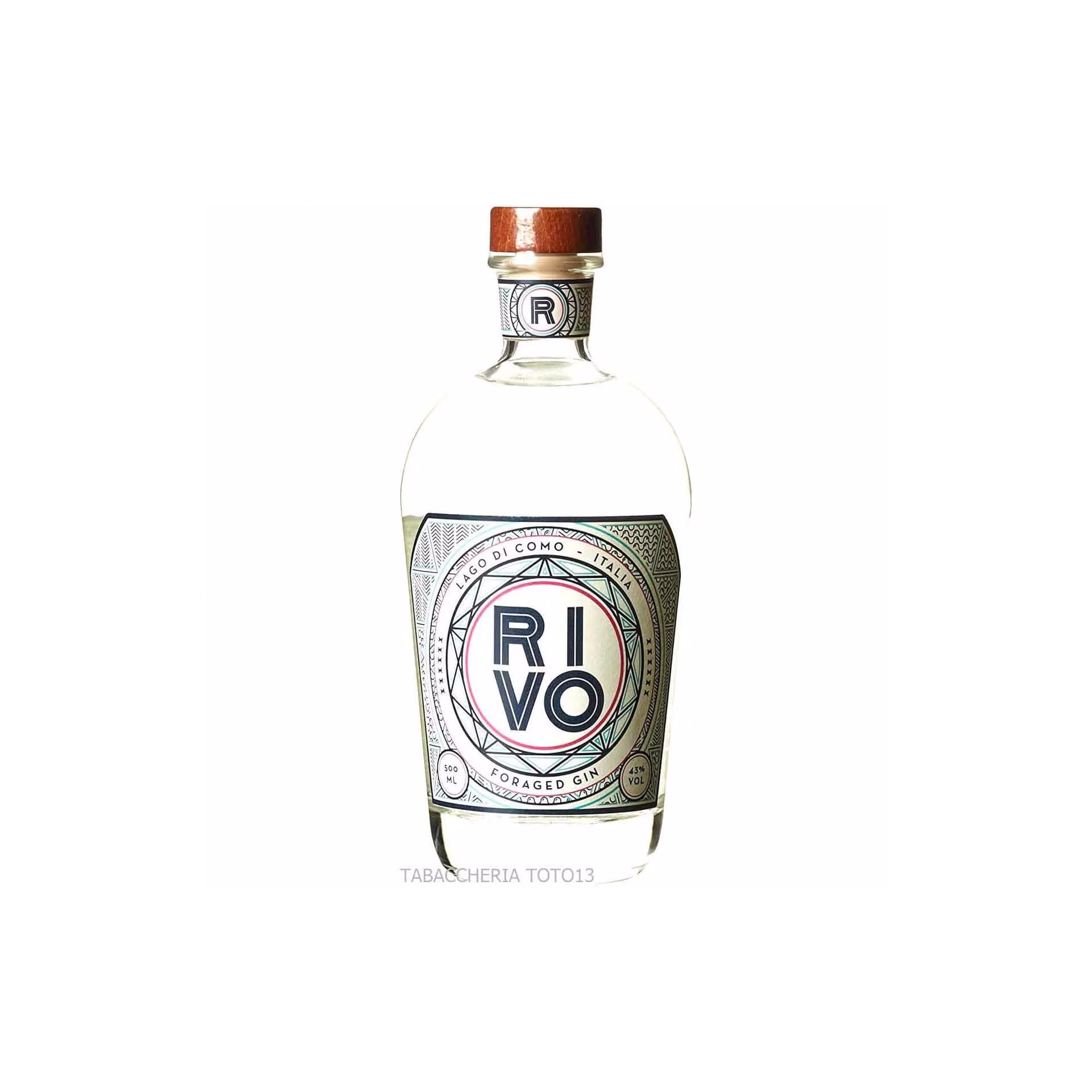 Rivo Lake Como Foraged Gin Vol.43% Cl.50 - Spiritueux - Blé dur
