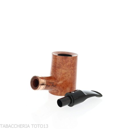 Pipa Brass Whiskey en forma de Cherrywood en brezo natural - Pipas de Tabaco