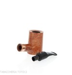 Brass whiskey pipe cherrywood shape in natural briar - Tobacco Pipes - Natural root