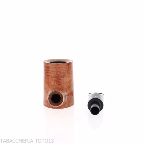 Brass whiskey forma cherrywood in radica naturale - Pipe