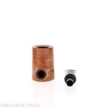 Pipa Brass Whiskey en forma de Cherrywood en brezo natural - Pipas de Tabaco
