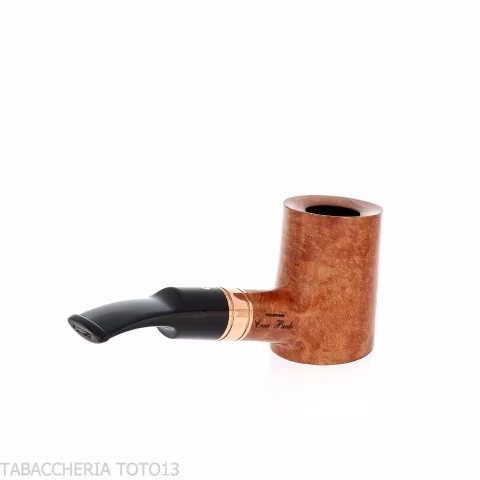 Brass whiskey forma cherrywood in radica naturale - Pipe