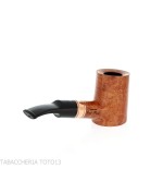 Brass whiskey forma cherrywood in radica naturale - Pipe