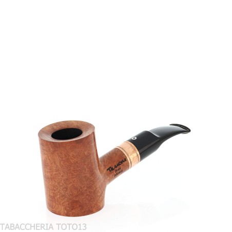 Pipa Brass Whiskey en forma de Cherrywood en brezo natural - Pipas de Tabaco