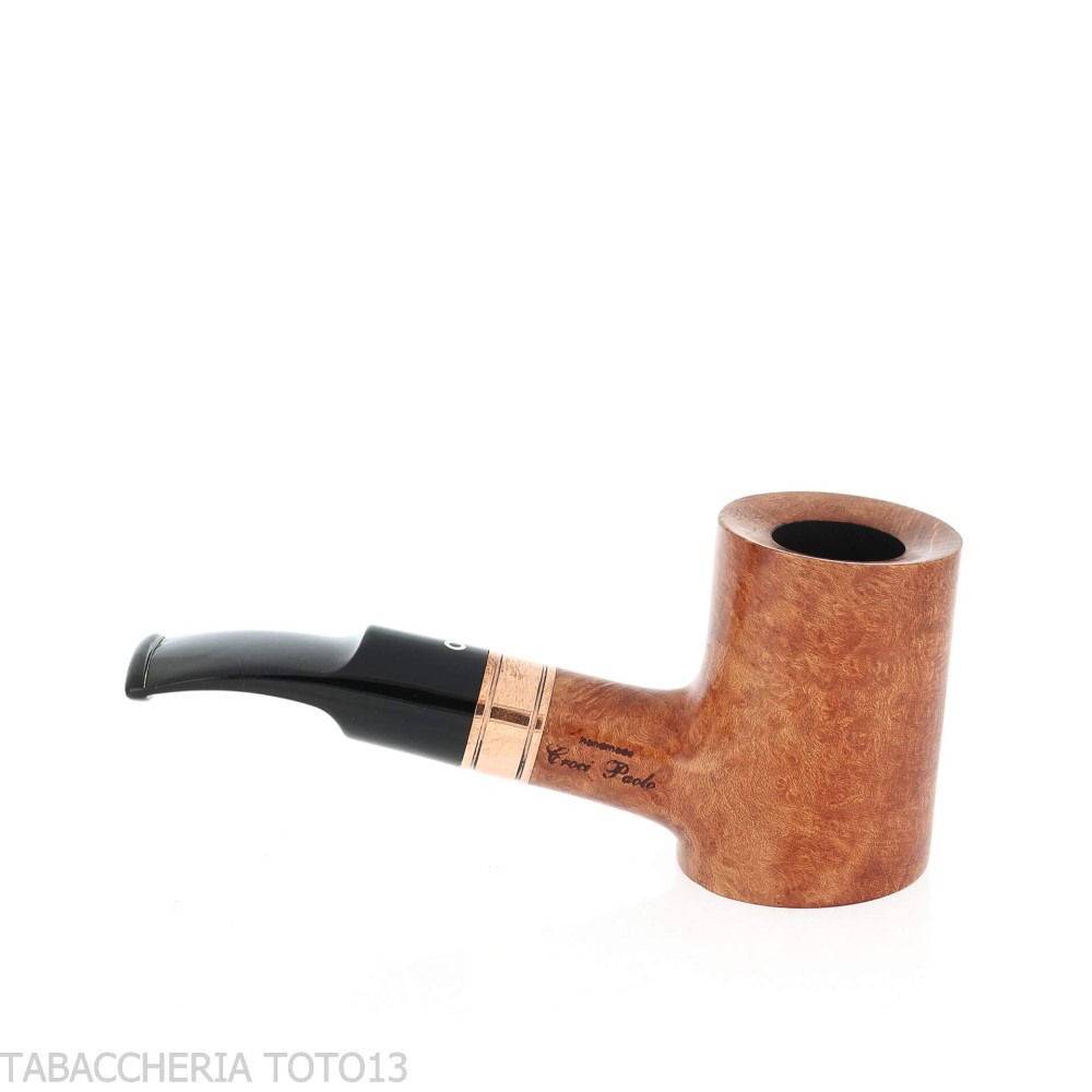 Pipa Brass Whiskey en forma de Cherrywood en brezo natural - Pipas de Tabaco