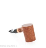 Pipe Brass Whiskey forme Cherrywood en bruyère naturelle - Pipe Pour le Tabac - Racine naturelle