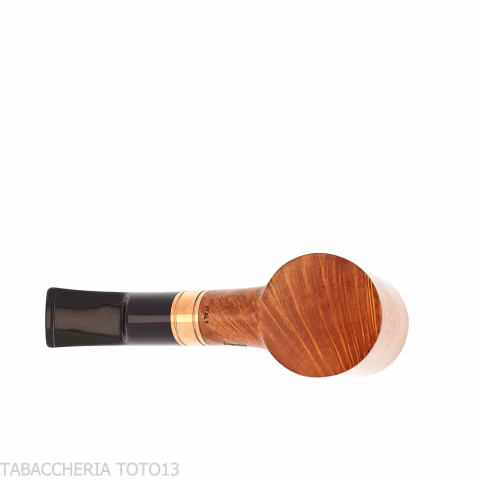 Brass whiskey forma cherrywood in radica naturale - Pipe