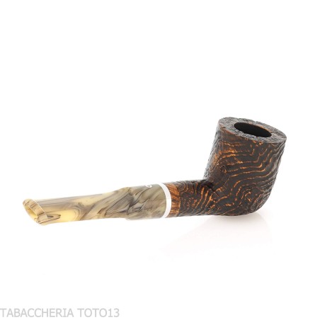 Revolution Mammuth Straight Billiard-Shaped Sandblasted Briar Pipe-Talamona