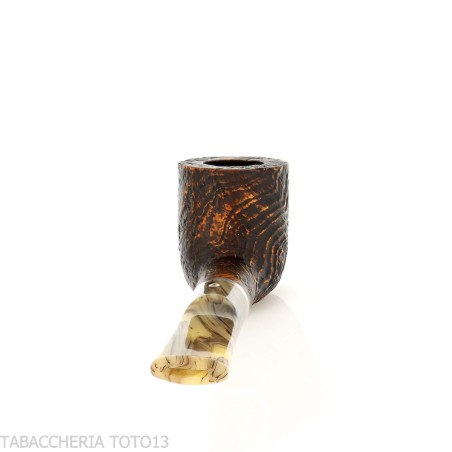 Revolution Mammuth Straight Billiard-Shaped Sandblasted Briar Pipe-Talamona