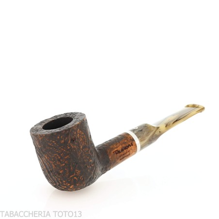 Revolution Mammuth Straight Billiard-Shaped Sandblasted Briar Pipe-Talamona