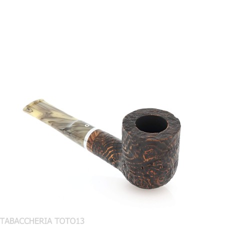 Revolution Mammuth Straight Billiard-Shaped Sandblasted Briar Pipe-Talamona
