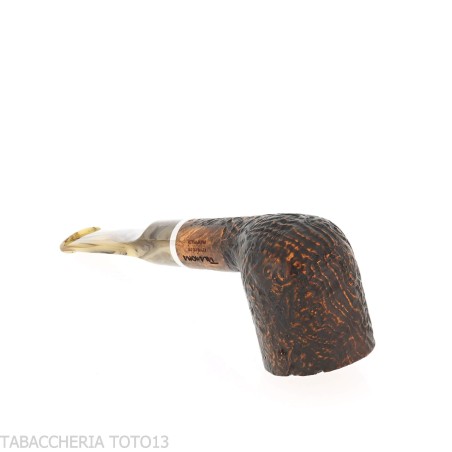 Revolution Mammuth Straight Billiard-Shaped Sandblasted Briar Pipe-Talamona