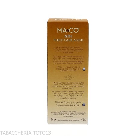 Sibona MAeCO' port cask aged gin Vol.44% Cl.50-Gin