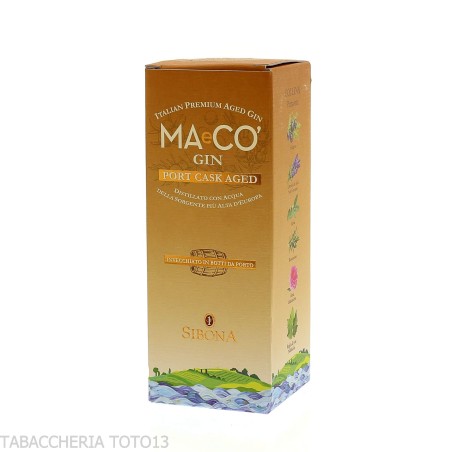 Sibona MAeCO' port cask aged gin Vol.44% Cl.50-Gin
