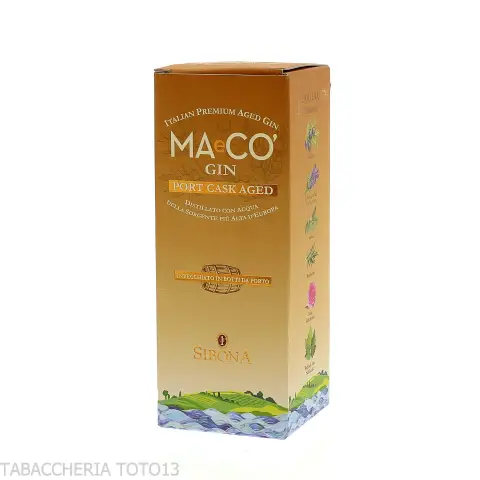 Sibona MAeCO' port cask aged gin Vol.44% Cl.50-Gin