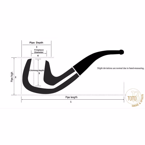 Peterson Irish Harp 411 rhodesian sandblasted fishtail-Peterson