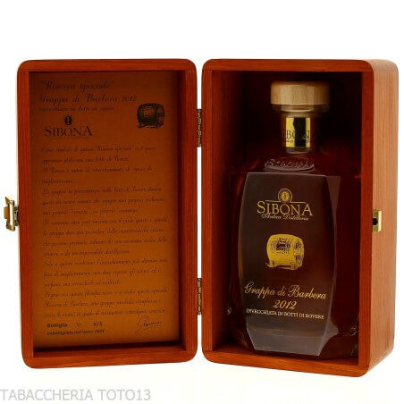 Sibona Special Reserve Vintage Barbera Grappa Vol.44% Cl.70-Grappe