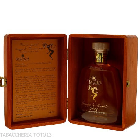 Sibona Riserva Speciale Moscato Grappa Millésime Vol.44% Cl.70-Grappe