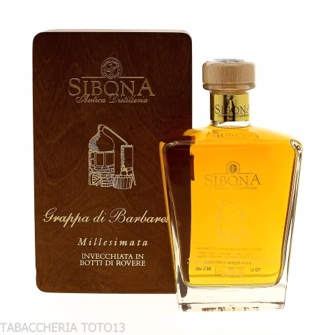 Sibona Riserva Speciale Barbaresco Grappa, Jahrgang  Vol.44% Cl.70-Grappe