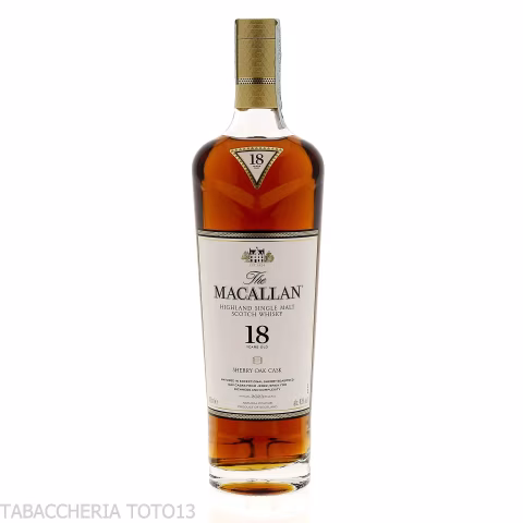 Macallan 18 Y.O. Sherry Oak Cask Vol.43% Cl.70 - Licores