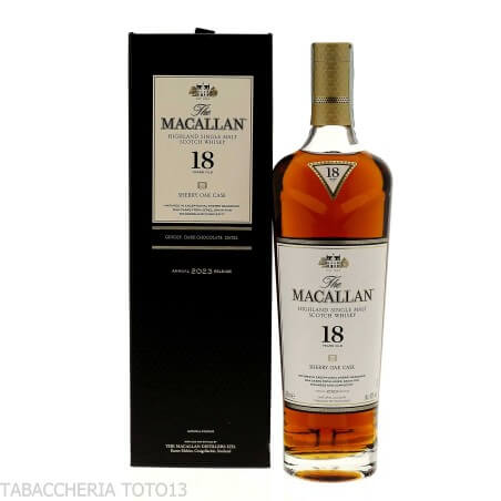 Macallan 18 Y.O. Sherry Oak Cask Vol.43% Cl.70 - Licores