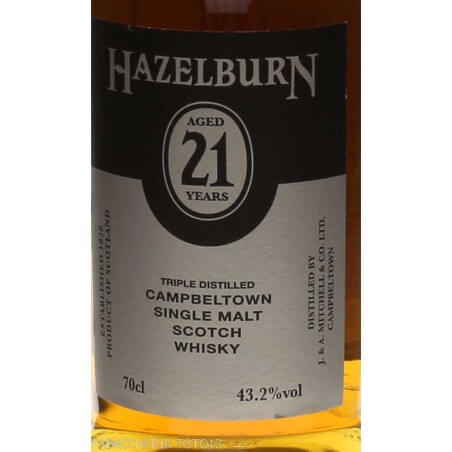 Hazelburn 21 Y.O. limited edition Vol.43,2% Cl.70 - Spiritueux - Malt