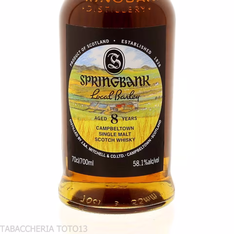 Springbank local barley 8 Y.O. Single Malt Vol.58,1% Cl.70 - Distillati