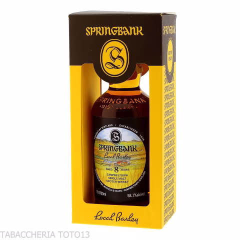 Springbank local barley 8 Y.O. Single Malt Vol.58,1% Cl.70 - Distillati