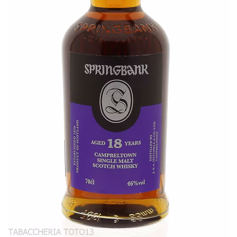 Springbank 18 Y.O. Single Malt Vol.46% Cl.70 - Licores