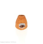 Demua pipe in the shape of a volcano, sandblasted light briar-Demua
