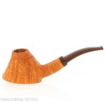 Pipe Demua en forme de volcan, bruyère claire sablée-Demua
