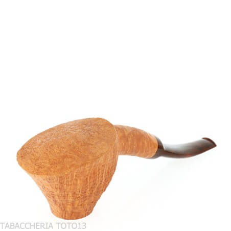 Pipe Demua en forme de volcan, bruyère claire sablée-Demua