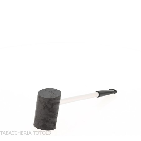 Tsuge Capito Métal bruyère noir - Pipe Pour le Tabac - Racine naturelle, Métal