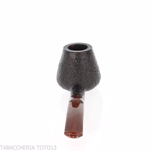 Demua pipa forma Brandy radica sabbiata nera-Demua