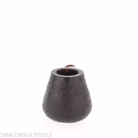 Demua pipa forma Brandy radica sabbiata nera-Demua