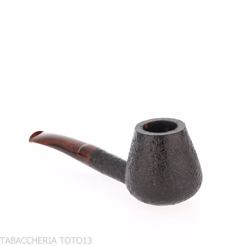 Demua pipa forma Brandy radica sabbiata nera-Demua