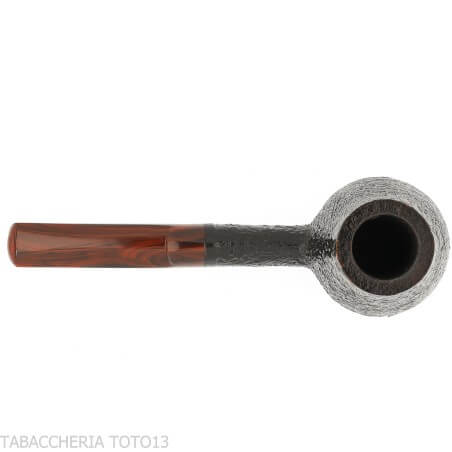 Demua Brandy-shaped pipe in black sandblasted briar-Demua