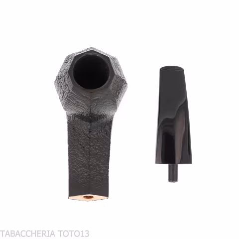 Demua pipa forma Panel ottagonale radica sabbiata nera-Demua