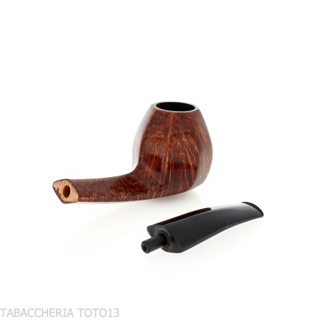 Pipe Demua octogonale en bruyère polie foncée-Demua