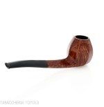 Demua octagonal panel-shaped pipe in dark polished briar-Demua