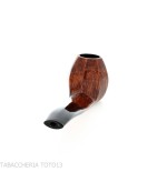 Demua octagonal panel-shaped pipe in dark polished briar-Demua