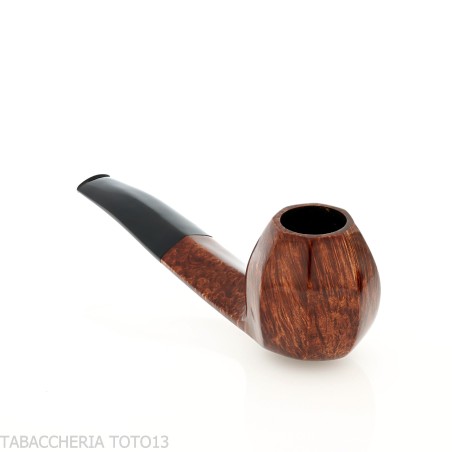 Pipa octogonal Demua de brezo oscuro pulido-Demua